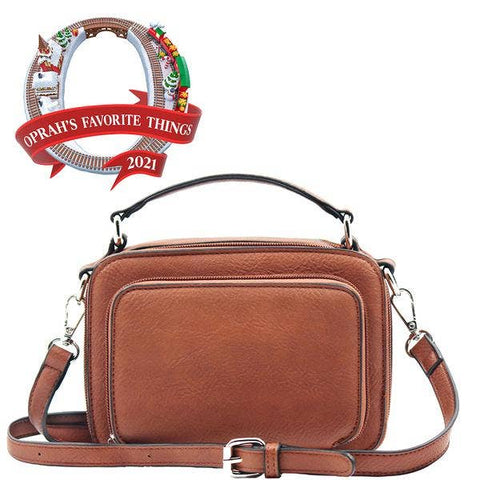 Oprah's Favorite Thing! Kelsey Crossbody/Satchel (Tan)